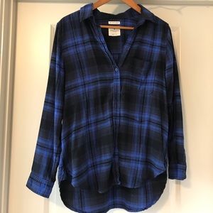 American eagle blue flannel. Large